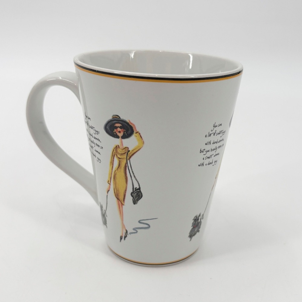 Sakura‎ Glamour Girls Coffee Mug, Womens Funny Quote Fashion Lady w/ Dog